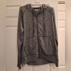 Athleta Full Zip Hoodie Size XL Heather Black